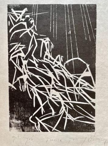 Teresa, träsnitt, 32 x 22 cm