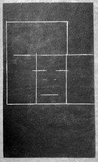 Stor robot, träsnitt, 75 x 44 cm